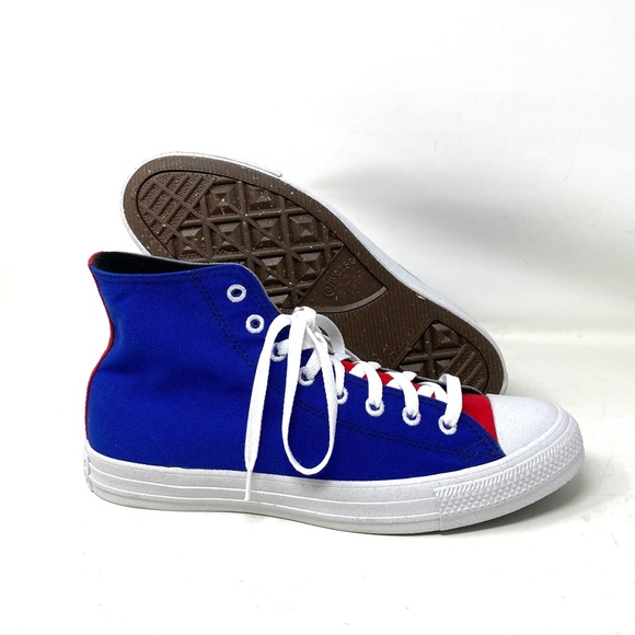 Converse Ctas High Top Blue Gray Canvas Men’s Sneakers Custom A03947C-GBRW - Picture 4 of 8